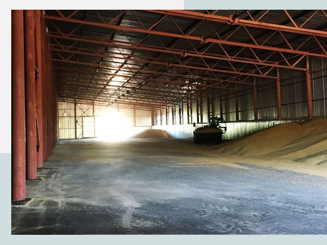 Строительство зернохранилищ в Муравленке