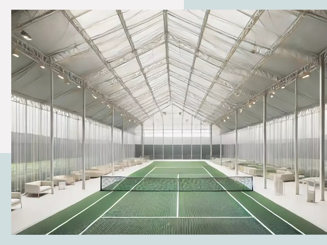 Строительство теннисных кортов в Муравленке