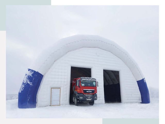 Мобильные ангары в Муравленке