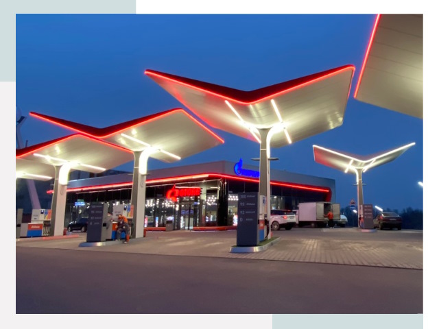Навесы для АЗС в Муравленке