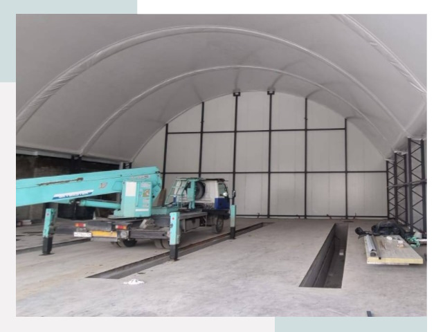 Внутреннее оснащение ангаров в Муравленке