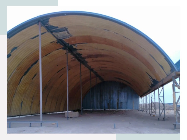 Реконструкция ангаров в Муравленке