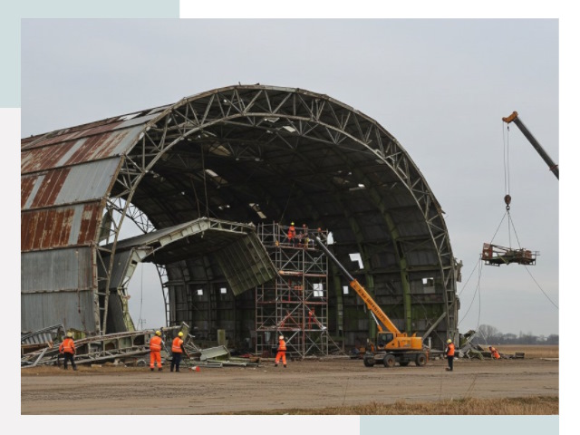 Демонтаж ангаров в Муравленке